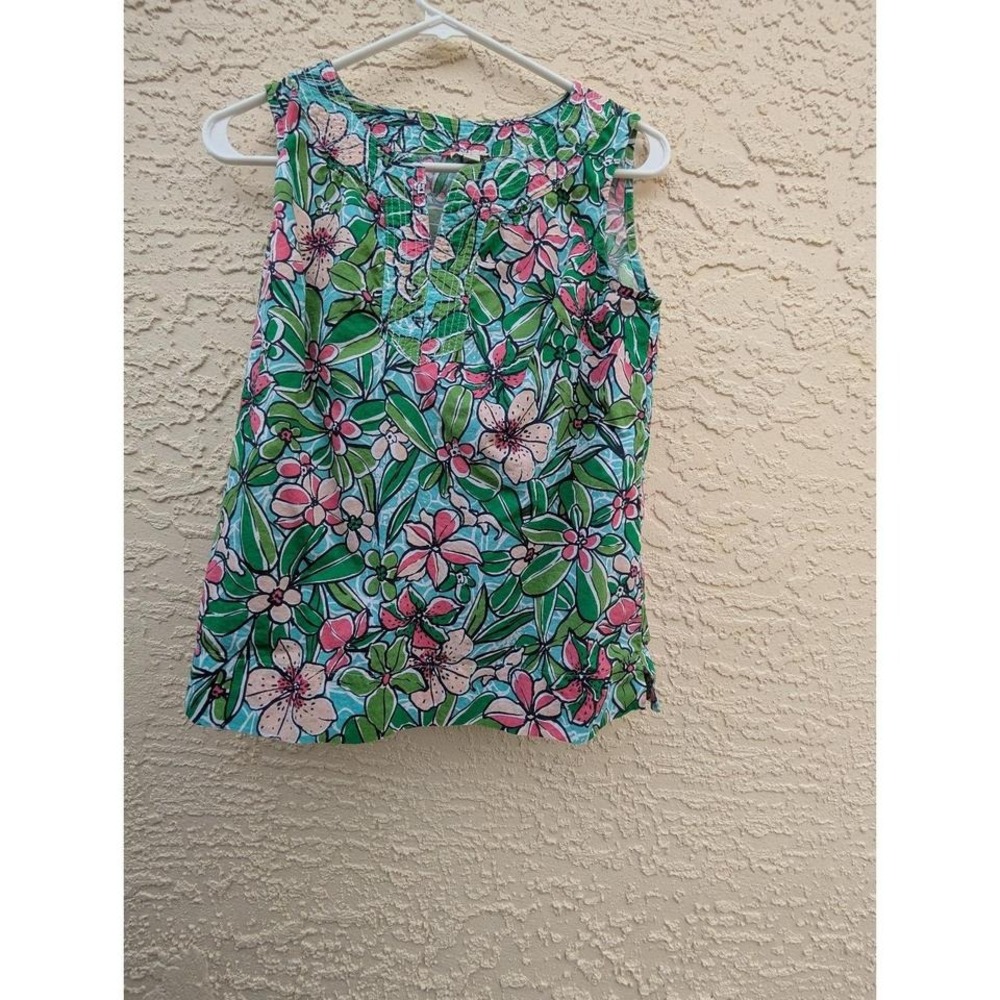 Talbots Petite Floral Sleeveless Top